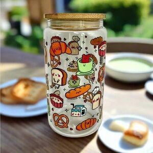 ☁️ HANDCRAFTED BY MINTCLOUDNINE - CAN GLASS CUP - BREAKFAST CLUB🧇